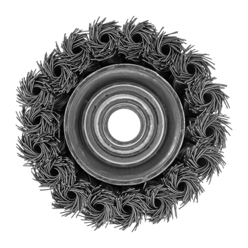 Щетка для УШМ, 75 мм, М14, "чашка", крученая металлическая проволока Сибртех по ценам производителя в Краснодаре с доставкой по всей России