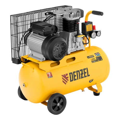Компрессор воздушный BCI2300/50, ременный привод, 2.3 кВт, 50 литров, 400 л/мин Denzel по ценам производителя в Краснодаре с доставкой по всей России