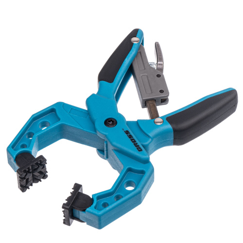 Струбцина клещеобразная 1-1/2, пластиковый корпус, храповой механизм жесткой фиксации, 38 мм Gross по ценам производителя в Краснодаре с доставкой по всей России