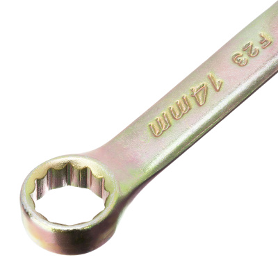 Ключ комбинированный, 14 мм, желтый цинк Сибртех по ценам производителя в Краснодаре с доставкой по всей России