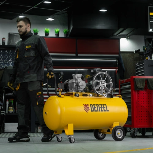 Компрессор воздушный BCI3000-T/200, ременный привод , 3.0 кВт, 200 литров, 530 л/мин Denzel по ценам производителя в Краснодаре с доставкой по всей России