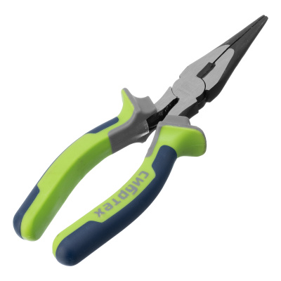 Длинногубцы прямые 180 мм, фосфатирование, трехкомпонентные рукоятки Сибртех по ценам производителя в Краснодаре с доставкой по всей России