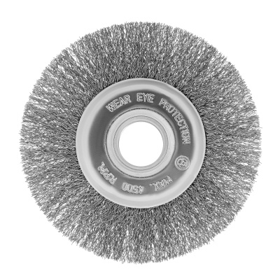 Щетка для УШМ, 125 мм, посадка 22.2 мм, плоская, витая проволока Сибртех по ценам производителя в Краснодаре с доставкой по всей России