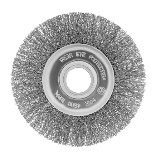 Щетка для УШМ, 125 мм, посадка 22.2 мм, плоская, витая проволока Сибртех по ценам производителя в Краснодаре с доставкой по всей России