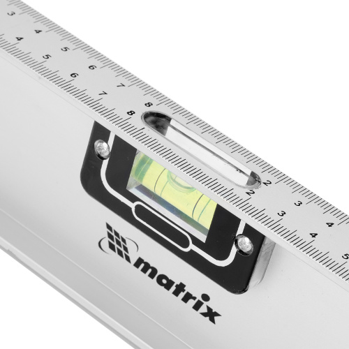 Уровень алюминиевый "Рельс", 1000 мм, 3 глазка (1 поворотный) Matrix по ценам производителя в Краснодаре с доставкой по всей России