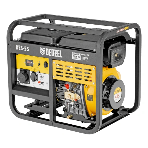 Генератор дизельный DES-55, 5,5 кВт, 230 В, 11 л, ручной стартер Denzel по ценам производителя в Краснодаре с доставкой по всей России