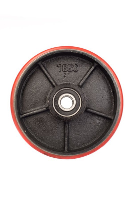 Колесо полиуретан 180х50 мм с подшипником для тележек гидравлических для BF/DF-III/RHP/AC/DF/CW2 по ценам производителя в Краснодаре с доставкой по всей России