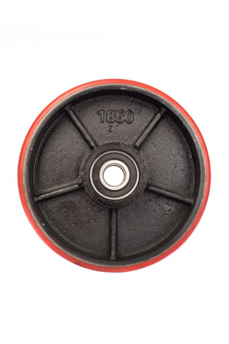 Колесо полиуретан 180х50 мм с подшипником для тележек гидравлических для BF/DF-III/RHP/AC/DF/CW2 по ценам производителя в Краснодаре с доставкой по всей России