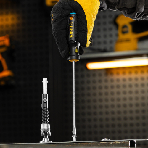 Отвертка, SL5x150 мм, S2, 3к рукоятка Denzel по ценам производителя в Краснодаре с доставкой по всей России