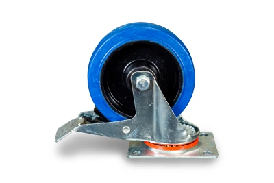 Колесо поворотное резина SRCLb 63 160 мм с тормозом (F) по ценам производителя в Краснодаре с доставкой по всей России