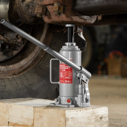 Домкрат гидравлический бутылочный, 10 т, высота подъема 230-460 мм Matrix купить в Москве с доставкой по всей России | ProtosMarket.ru
