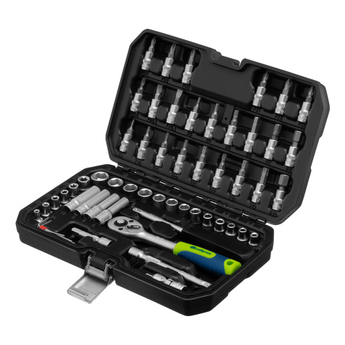Набор инструментов, 1/4", пластиковый кейс 56 предметов Сибртех по ценам производителя в Краснодаре с доставкой по всей России