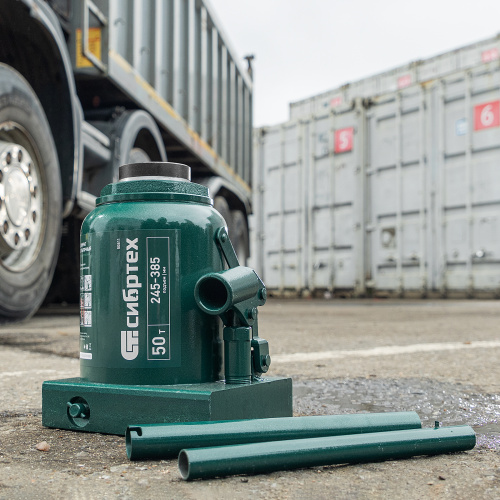 Домкрат гидравлический бутылочный, 50 т, 245-385 мм Сибртех по ценам производителя в Краснодаре с доставкой по всей России