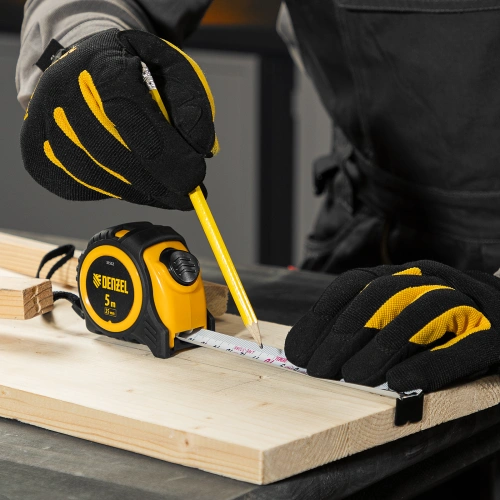 Рулетка 5м х 25мм, обрезиненный корпус, автоматическая фиксация Denzel по ценам производителя в Краснодаре с доставкой по всей России