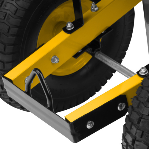 Тачка строительная, усиленная, объем 140 л, 250 кг, двухколесная, колесо 15х6.00-6 Denzel по ценам производителя в Краснодаре с доставкой по всей России