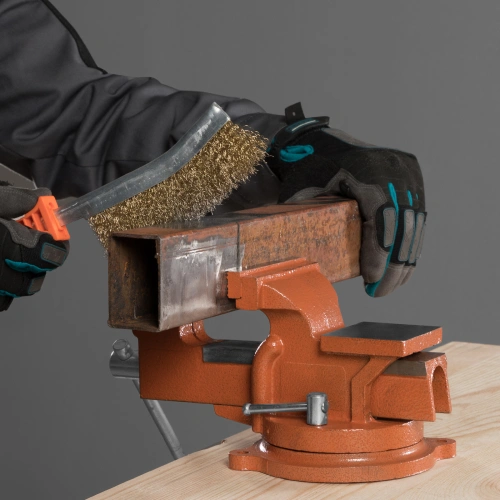 Тиски слесарные, 100 мм, поворотные, с наковальней Sparta по ценам производителя в Краснодаре с доставкой по всей России