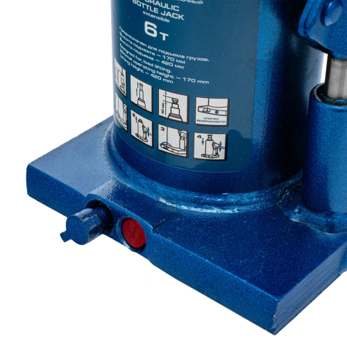 Домкрат гидравлический бутылочный телескопический, 6 т, H подъема 170-420 мм Stels по ценам производителя в Краснодаре с доставкой по всей России