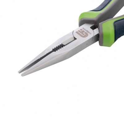 Длинногубцы прямые, 180 мм, трехкомпонентные рукоятки Сибртех по ценам производителя в Краснодаре с доставкой по всей России