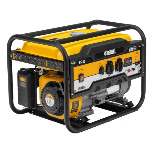 Генератор бензиновый PS 33, 3.3 кВт, 230 В, 15 л, ручной стартер Denzel по ценам производителя в Краснодаре с доставкой по всей России
