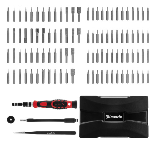 Набор для точных работ 107 в 1, универсальный, сталь CrV Matrix по ценам производителя в Краснодаре с доставкой по всей России