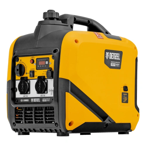 Генератор инверторный GS-3000iS, 3,0 кВт, 230 В, закрытый корпус, ручной старт DENZEL по ценам производителя в Краснодаре с доставкой по всей России