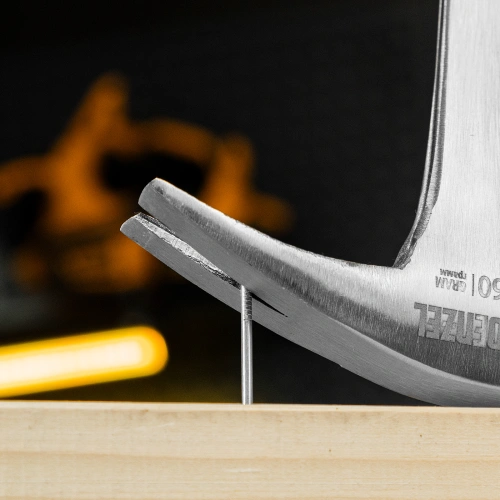 Молоток-гвоздодер 560 г, цельнометаллический, двухкомпонентная рукоятка Denzel по ценам производителя в Краснодаре с доставкой по всей России