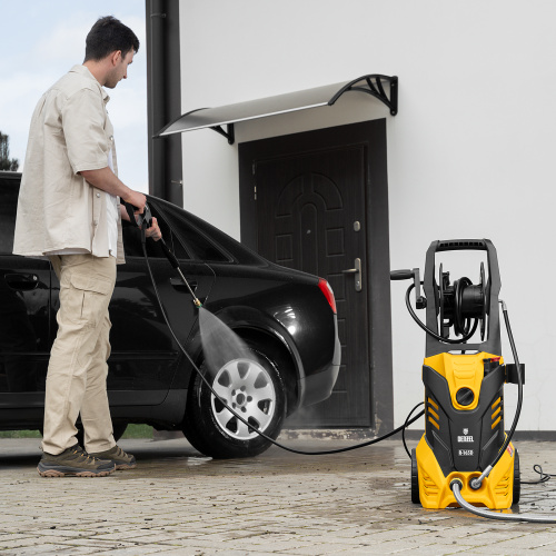 Моечная машина высокого давления R-165D, 2200 Вт, 165 бар, 7 л/мин, с барабаном Denzel по ценам производителя в Краснодаре с доставкой по всей России