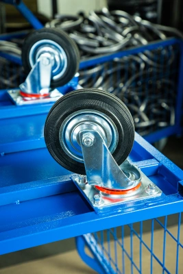 Тележка платформенная TOR ТП-3С (700х1200) с бортами из сетки и двумя ручками (колеса 160 мм) по ценам производителя в Краснодаре с доставкой по всей России