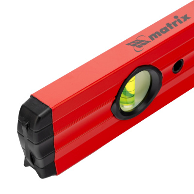 Уровень алюминиевый, 1000 мм, фрезерованный, 3 глазка, две эргономичные ручки Matrix по ценам производителя в Краснодаре с доставкой по всей России