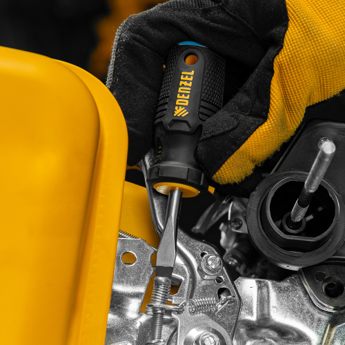 Отвертка SL6x38 мм, CrV, трехкомпонентная рукоятка Denzel по ценам производителя в Краснодаре с доставкой по всей России