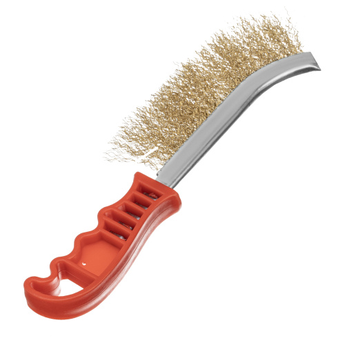 Щетка металлическая латунированная, пластиковая ручка Matrix по ценам производителя в Краснодаре с доставкой по всей России