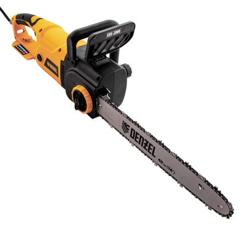 Пила цепная электрическая EDS-2000, 2 кВт,продольная, шина 40 см, шаг 3/8, паз 1.3 мм, 56 звеньев Denzel по ценам производителя в Краснодаре с доставкой по всей России