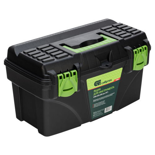 Ящик для инструмента, 430 х 235 х 250 мм, 18", пластик Сибртех по ценам производителя в Краснодаре с доставкой по всей России
