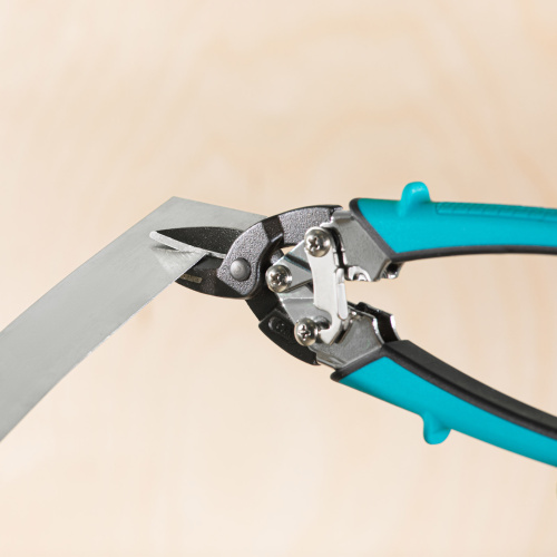 Ножницы по металлу "Piranha", 190 мм, прямой рез, сталь СrM, двухкомпонентные рукоятки Gross по ценам производителя в Краснодаре с доставкой по всей России