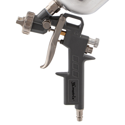 Краскораспылитель пневматический с верхним бачком V 1, 0 л, сопло D 1.2, 1.5 и 1.8 мм Matrix по ценам производителя в Краснодаре с доставкой по всей России