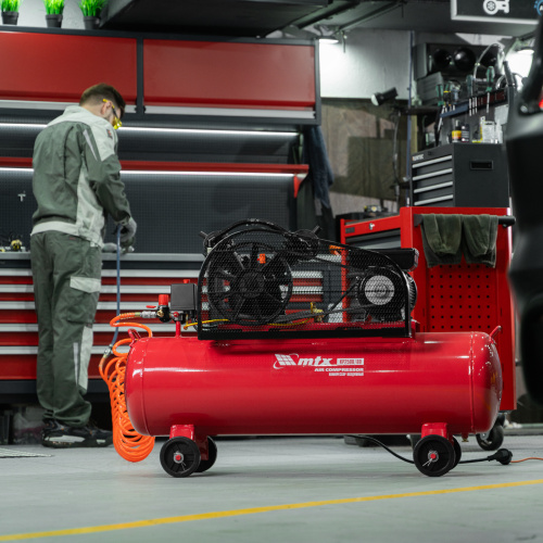 Компрессор воздушный ременный привод КР2500/80, 2,5 кВт, 80 литров, 420 л/мин МТХ по ценам производителя в Краснодаре с доставкой по всей России