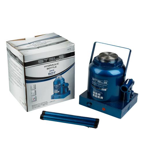 Домкрат гидравлический бутылочный, 50 т, H подъема 236-356 мм Stels по ценам производителя в Краснодаре с доставкой по всей России