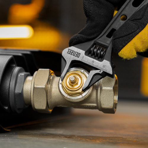 Ключ разводной 115 мм, CrV, кованый, укороченная рукоятка Denzel по ценам производителя в Краснодаре с доставкой по всей России