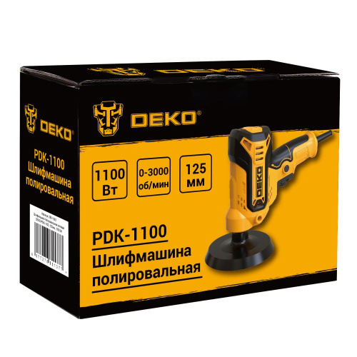 Шлифмашина полировальная сетевая DEKO PDK-1100, 125мм, 1100 Вт по ценам производителя в Краснодаре с доставкой по всей России
