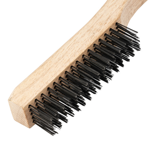 Щетка зачистная пятирядная, закаленная прямая проволока с деревянной ручкой Сибртех по ценам производителя в Краснодаре с доставкой по всей России