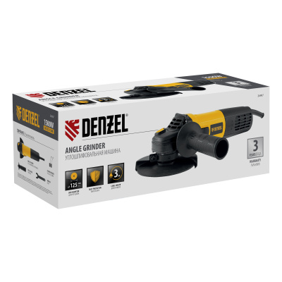 Машина шлифовальная угловая AG125-1500, 1500 Вт, 125 мм, 3000-11000 об/мин Denzel по ценам производителя в Краснодаре с доставкой по всей России