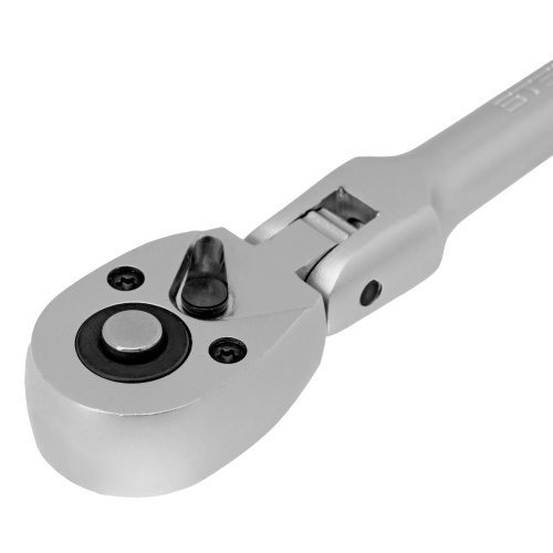 Ключ-трещотка шарнирный 1/4", СrV, 72 зуба, с быстрым сбросом, матовый хром Stels по ценам производителя в Краснодаре с доставкой по всей России