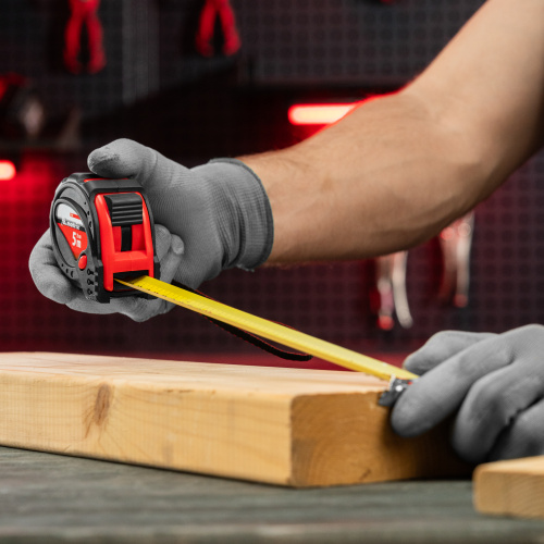 Рулетка Status Magnet 3 fixations,5 м х 25 мм,обрезиненный корпус,зацеп с магнитом Matrix по ценам производителя в Краснодаре с доставкой по всей России