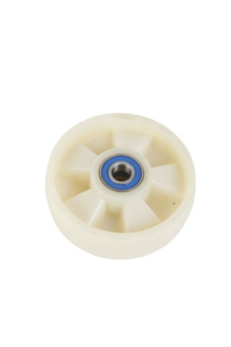 Колесо нейлоновое 160х50 мм с подшипником для тележек гидравлических JC/DF-III/DB/BFC по ценам производителя в Краснодаре с доставкой по всей России