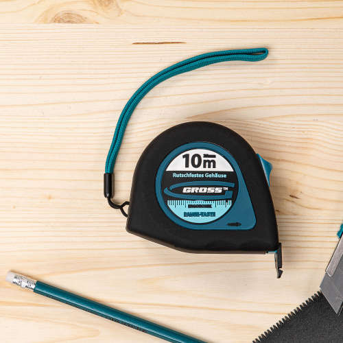 Рулетка "Ergonomisch",10 м x 25 мм,магнитный обрезиненный зацеп Gross по ценам производителя в Краснодаре с доставкой по всей России
