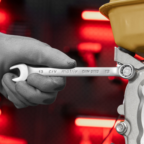 Ключ комбинированный, 13 мм, CrV, матовый хром Matrix по ценам производителя в Краснодаре с доставкой по всей России