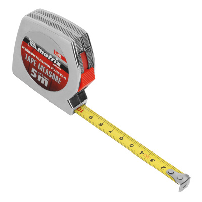 Рулетка Chrom,5 м x 13 мм,хромированный корпус Matrix по ценам производителя в Краснодаре с доставкой по всей России