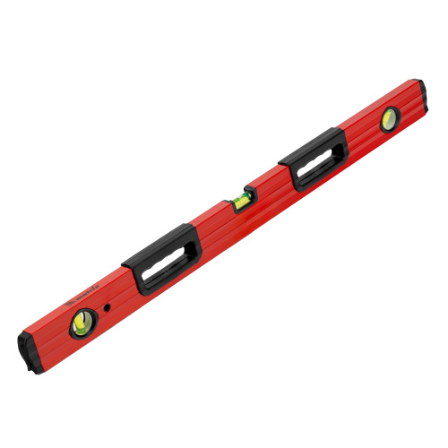 Уровень алюминиевый, 800 мм, фрезерованный, 3 глазка, две эргономичные ручки Matrix по ценам производителя в Краснодаре с доставкой по всей России