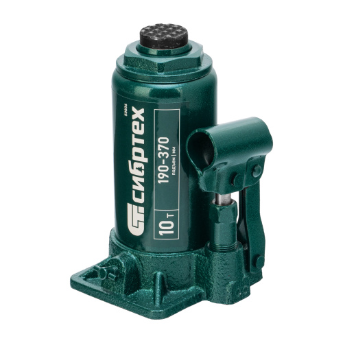 Домкрат гидравлический бутылочный, 10 т, 190-370 мм Сибртех по ценам производителя в Краснодаре с доставкой по всей России
