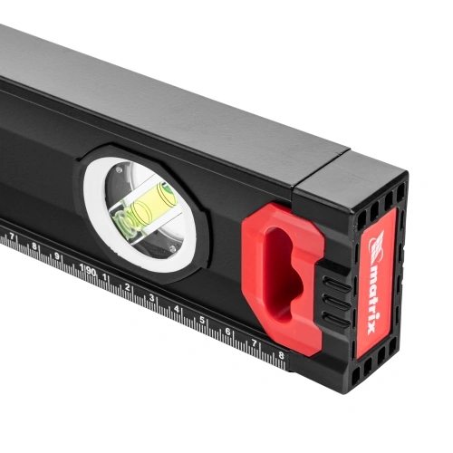 Уровень алюминиевый, усиленный, фрезерованный, 3 глазка, двухкомпонентные рукоятки, 2000 мм Matrix по ценам производителя в Краснодаре с доставкой по всей России